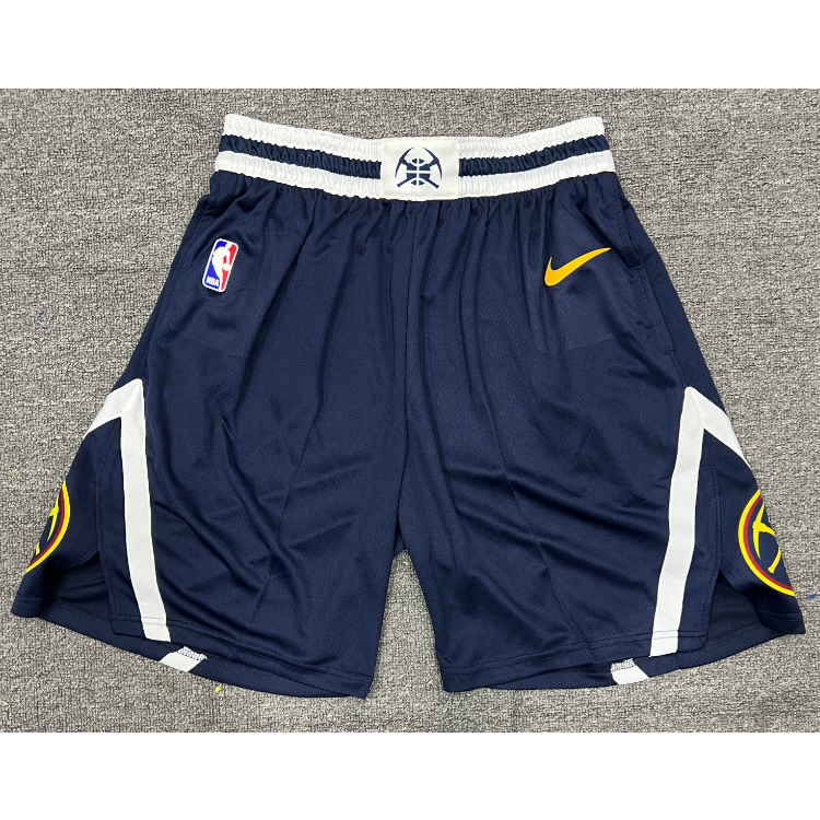 hot pressed 2023 nba Denver Nuggets dark blue basketball shorts ...