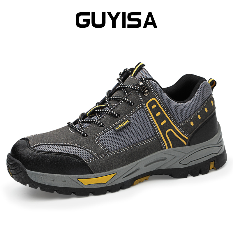 GUYISA safety shoes ventilate Steel head steel bottom anti impact and