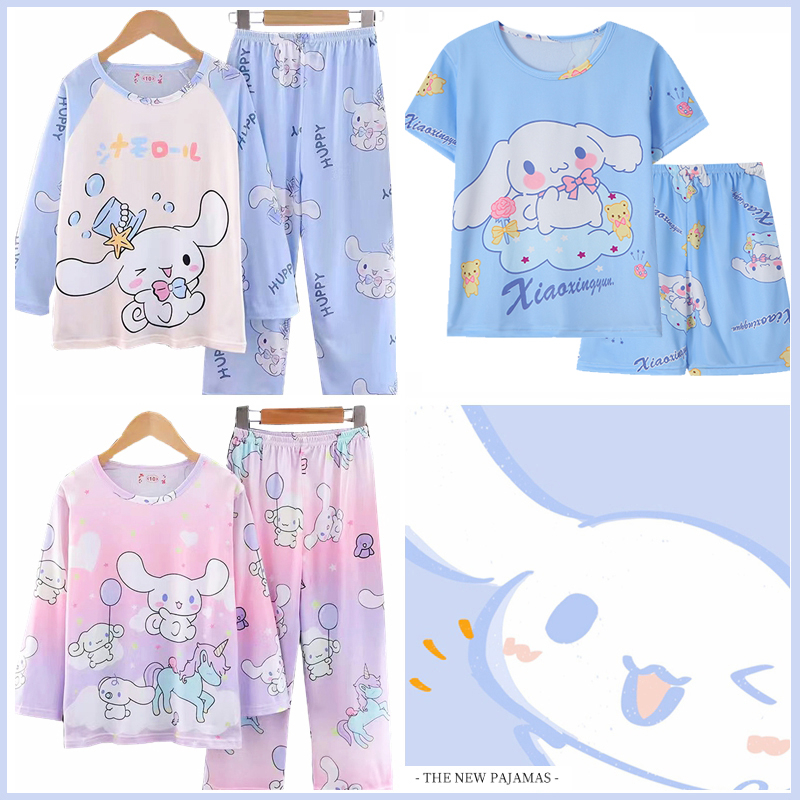 New Promotion Girls Pajamas Cute Cinnamon Dog Cartoon Child Nightwear ...