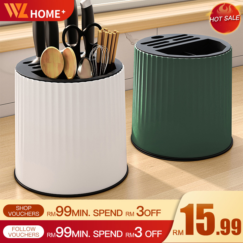 Cutlery Holder 360° Rotating Multifuntion Knife Chopstick Holder Spoon ...