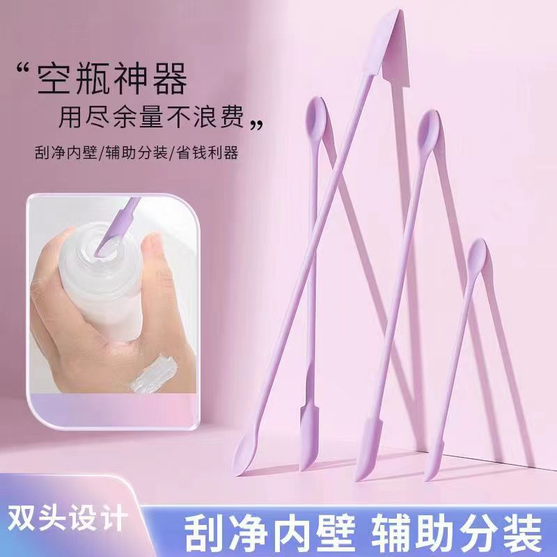 Cosmetic Silicone Scoop Cosmetics No Waste Tools Foundation Scraper ...