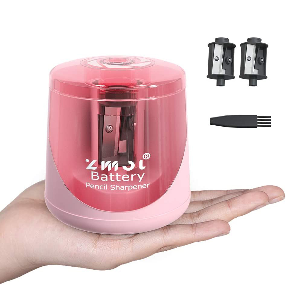 ZMOL Battery Powered Electric Pencil Sharpener,Small Battery Operated