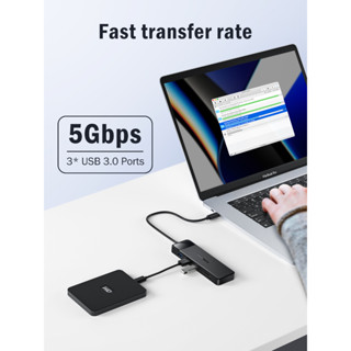 Lemorele TC94 USB C Hub 10 in 1 Laptop Adapter Triple Display 4K HDMI ...