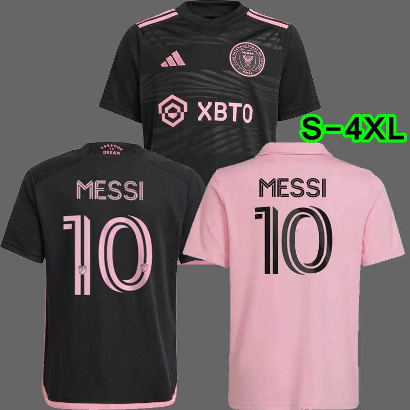 1:1 Thailand Quality Inter Miami Cf T-shirts Black Messi 10 Jersey 