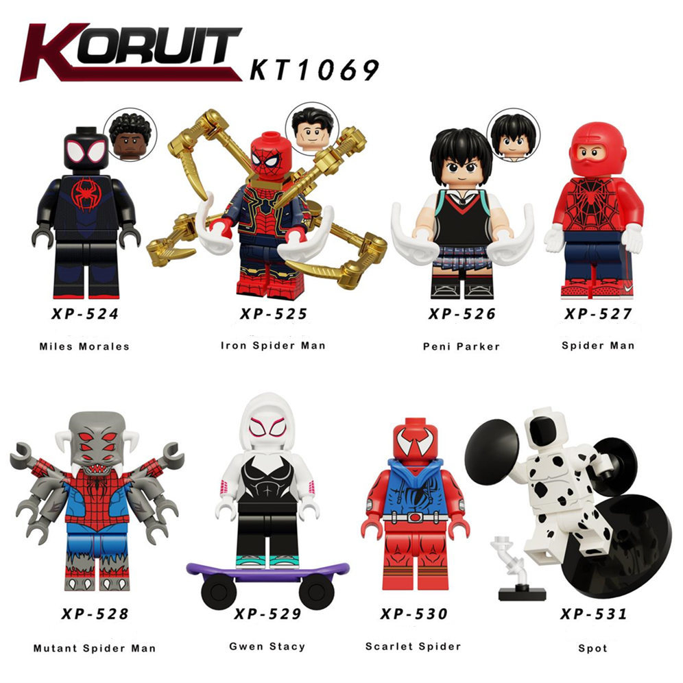 Across the Spider-Verse Mini Toys Spider Hero Bricks Figure Building ...