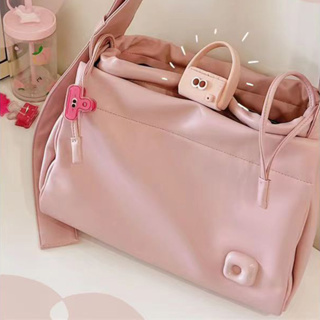 Backpack 2023 Fall New Original Design High-end Fluffy Single Shoulder Bag  Fairy Pink Crossbody Bag