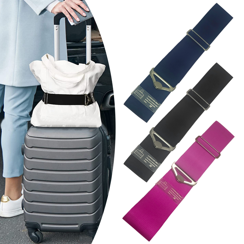 Travel Luggage Straps Over Handle for Carry On Bag Elastic Add a Bag