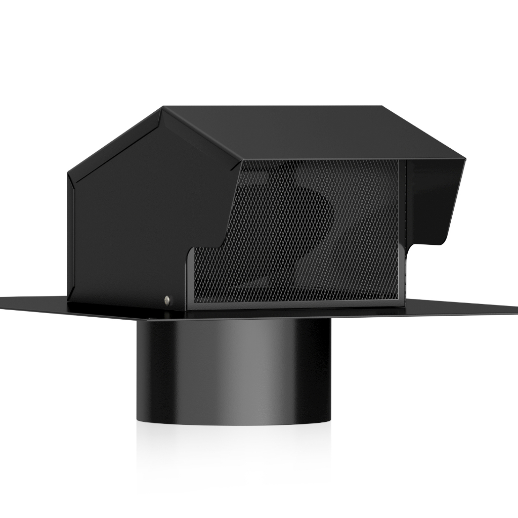 6'' Roof Vent Cap, Hon&Guan Roof Vents For Houses Galvanized Steel