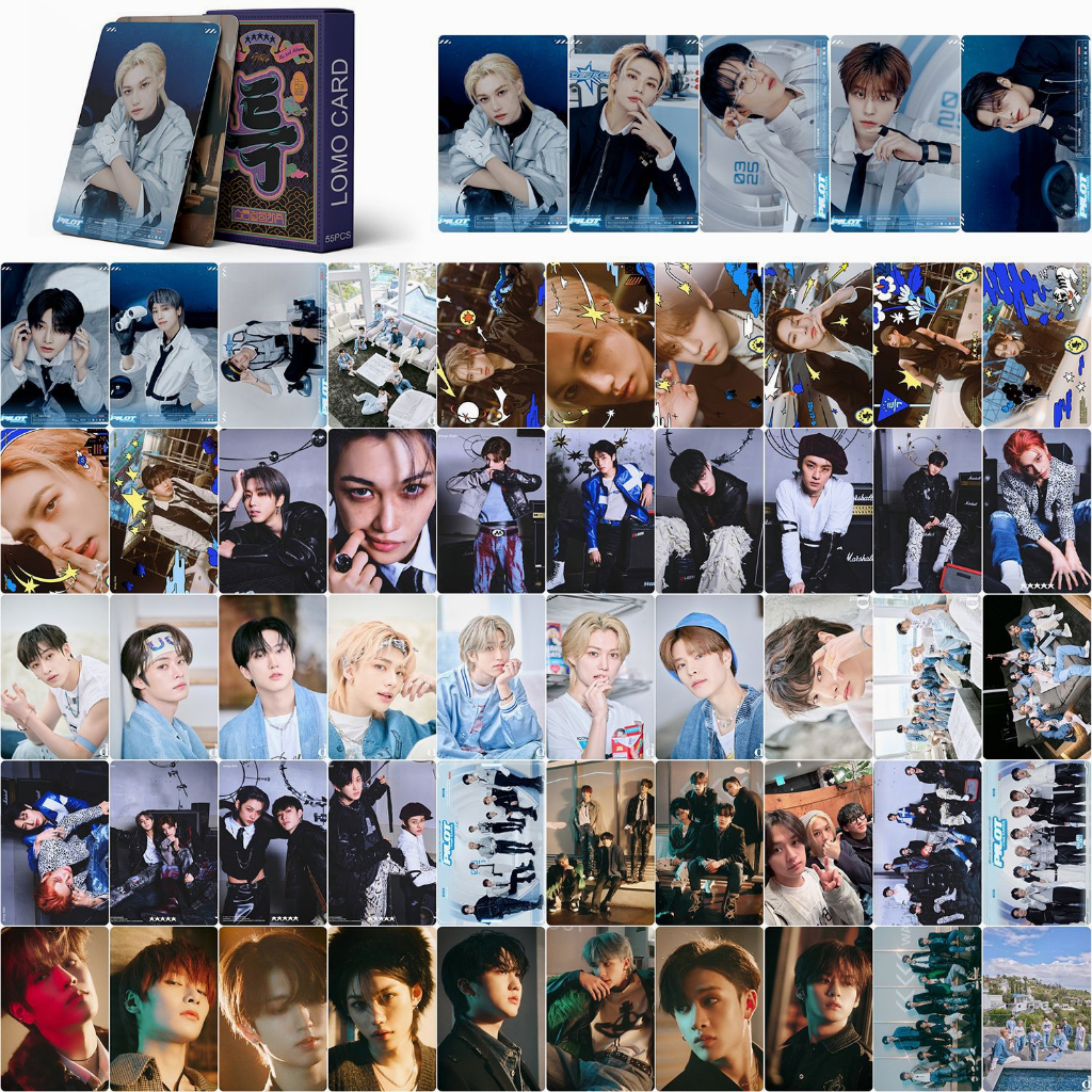 LINXX 55 Pcs Stray Kids ATE Lose My Breath Magic Schoo Album Lomo Card ...