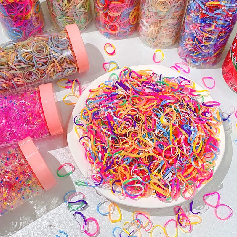 350pcs Children's Hair Band Color Small Rubber Band Baby Does Not Hurt