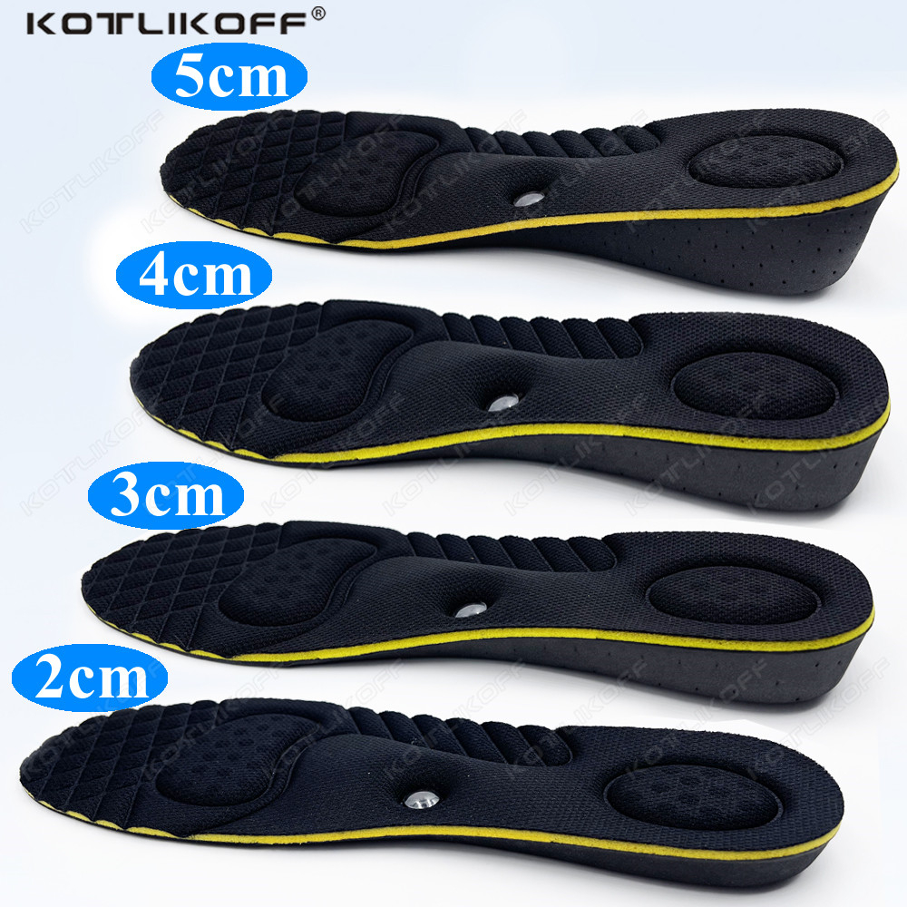 Magnet Massage Height Increase Insoles For Women Men 2/3/4/5 Cm Up ...