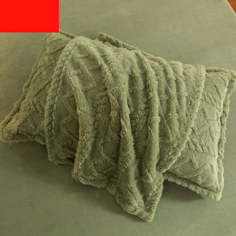 Coral Fleece Pillowcase One Pair Pack 48x74cm Taffeine Pillowcase