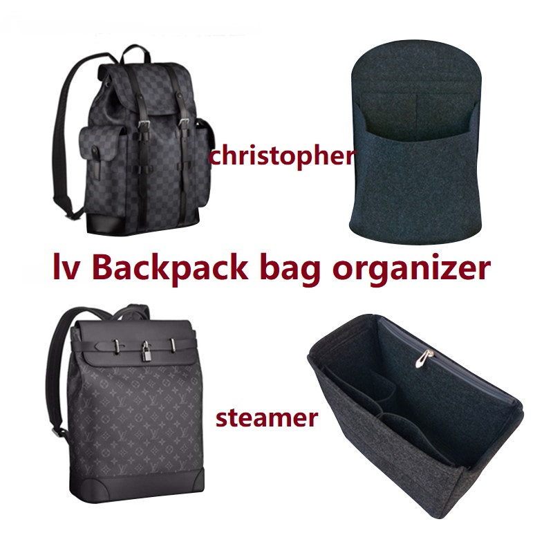 bag organizer insert for lv steamer christopher Backpack bag organiser divider shaper protector
