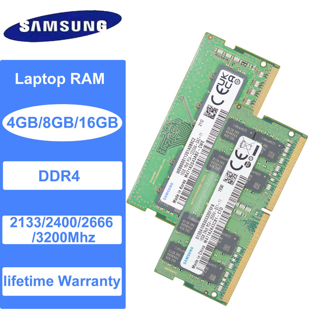 Samsung 4GB 8GB 16GB DDR4 2400Mhz 2666Mhz 2133Mhz 3200MHz