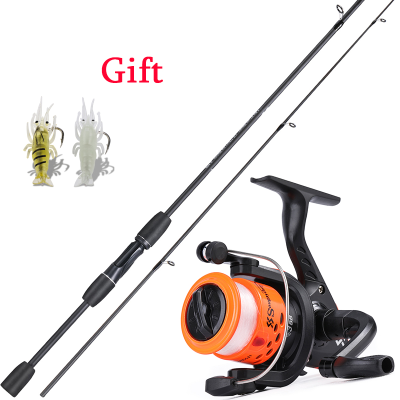 Catch.u Spinning Fishing Rod1.8m Casting Rods 6-15LB Line Weight 3-21g Lure  Weight Ultralight Reservoir Pond River Fishing Poles Chocolate 1.8m