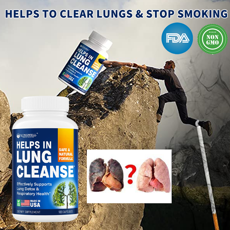 LUNGWELL Smoking Cessation Aid - Helps Clean Lungs & Quit Smoking With ...