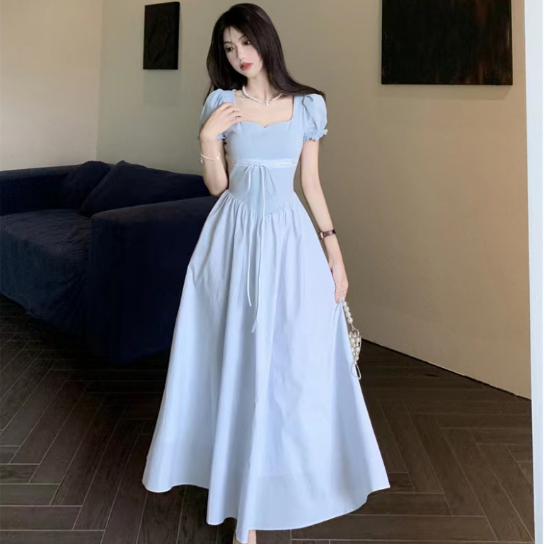 Korean 2024 blue dress