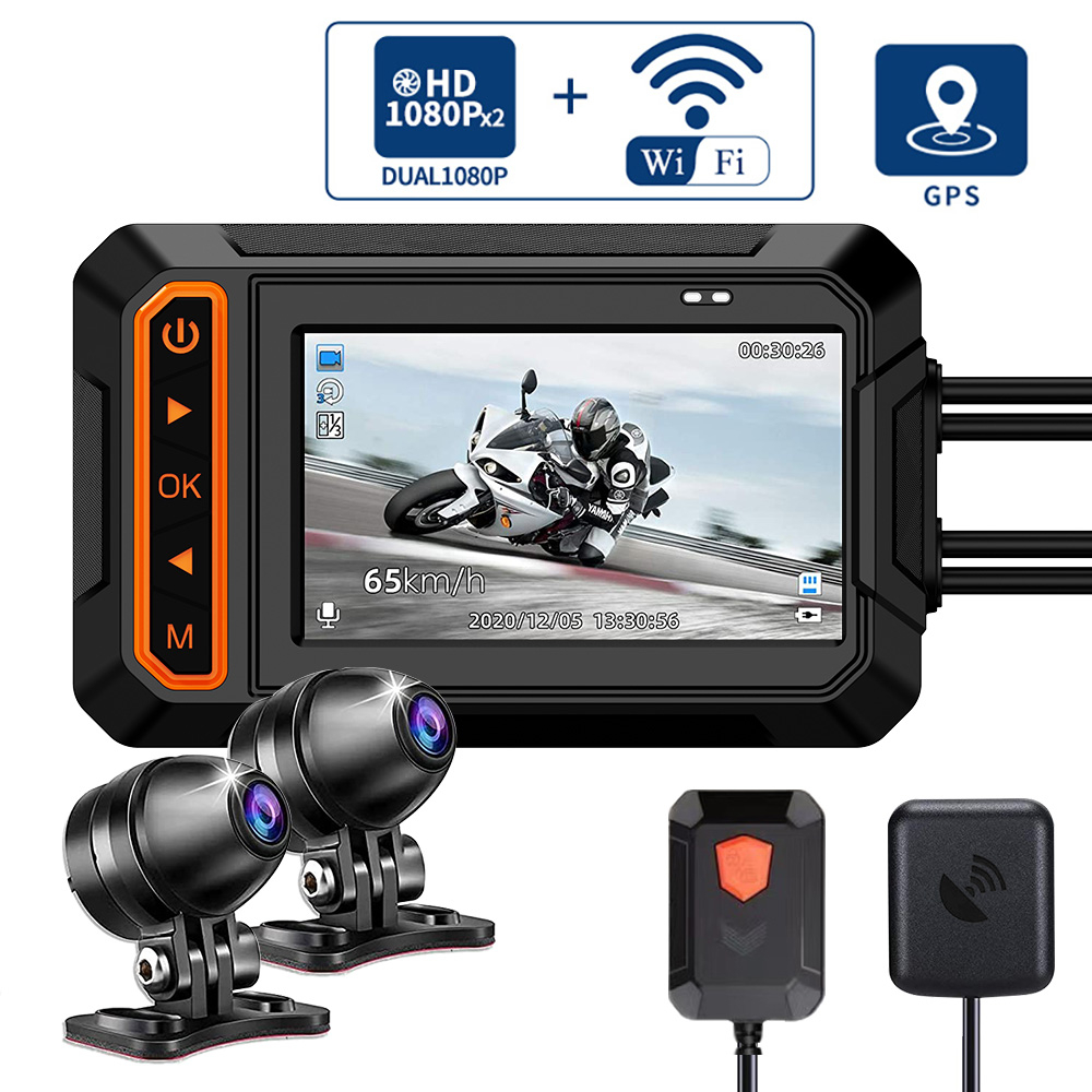 ZOMFOM Dash Cam Waterproof Recording Camera for Motorcycle