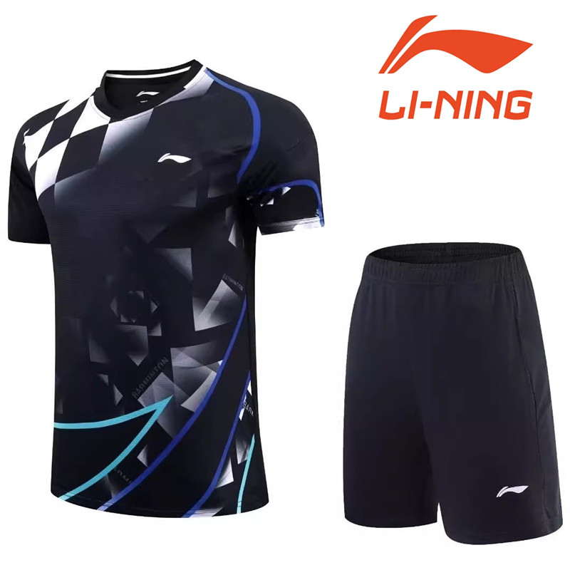 Li Ning Badminton uniform Men's and Women's jersey Quick drying ...