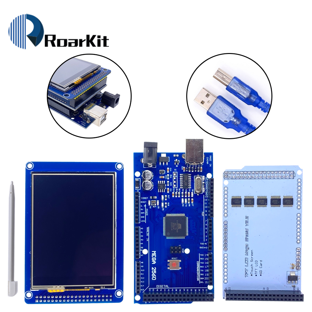 3.2" TFT LCD Touch Screen Display 320X240 ILI9341+3.2 inch Shield+Mega ...