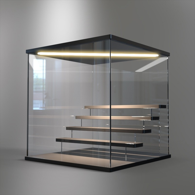 2-5 Layers Of Acrylic Display Box With Lights | Shopee Malaysia