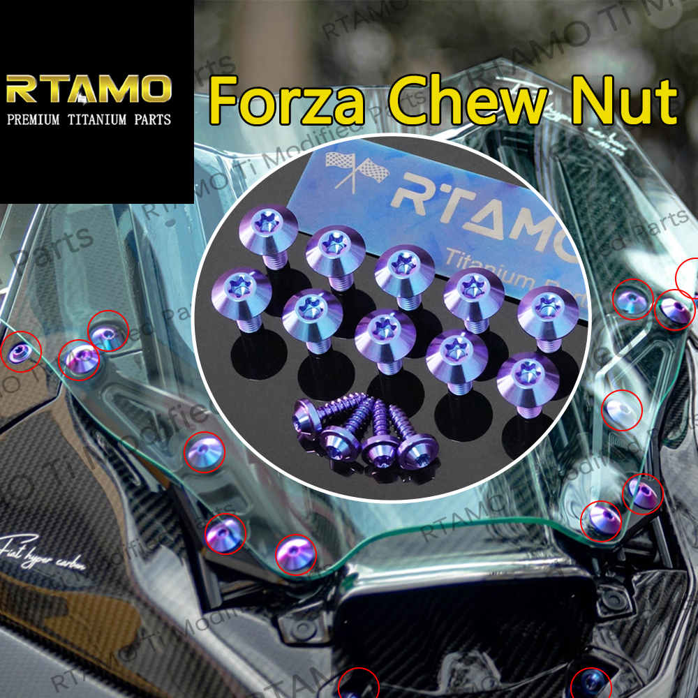 RTAMO Titanium Gr5 Froza 250 Forza 300 350 Chew Nut/Windshield Bolt