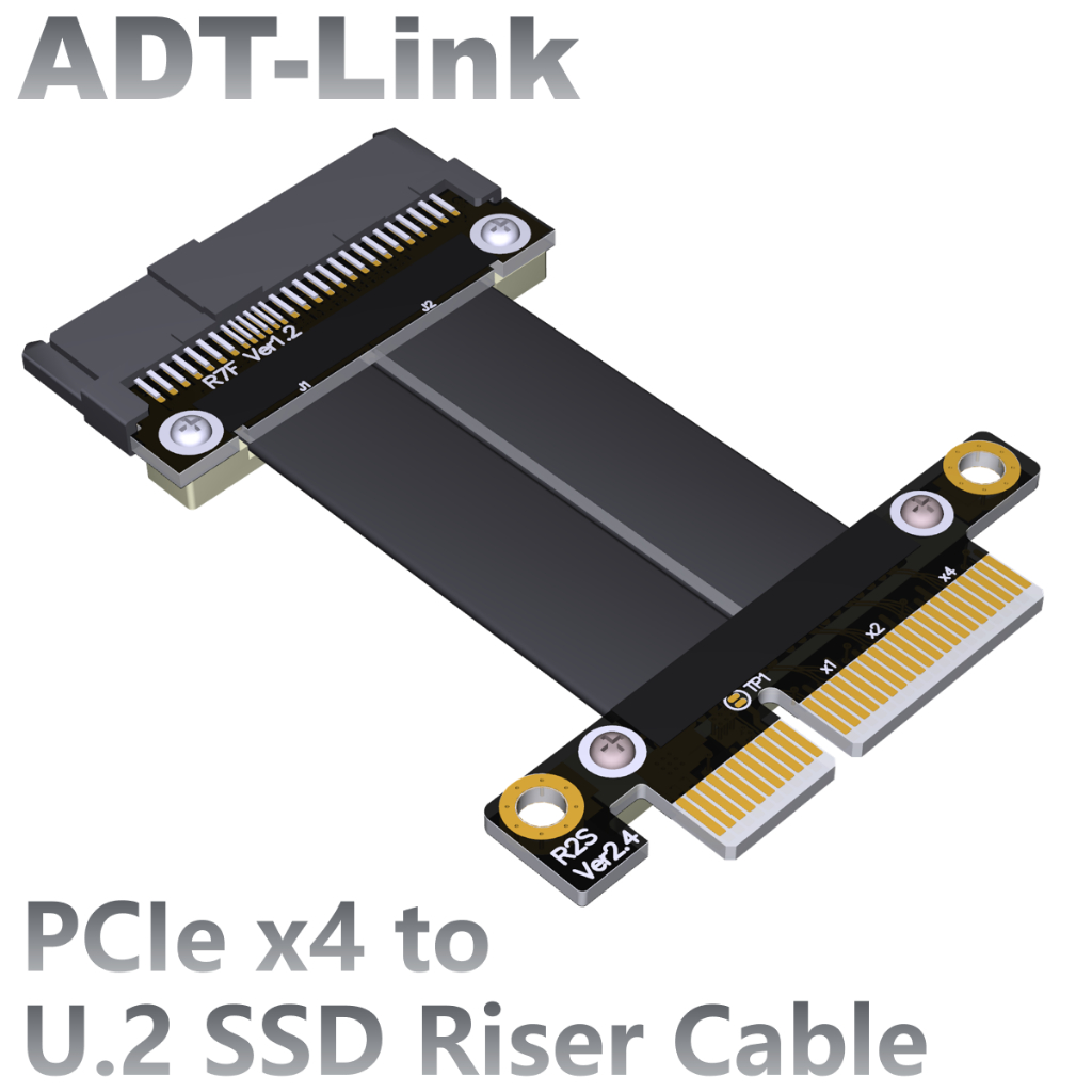 Customization Adt Link U2 Interface U2 To Pci E 30 X4 Sff 8639 Adapter Card Pcie Extension 9601