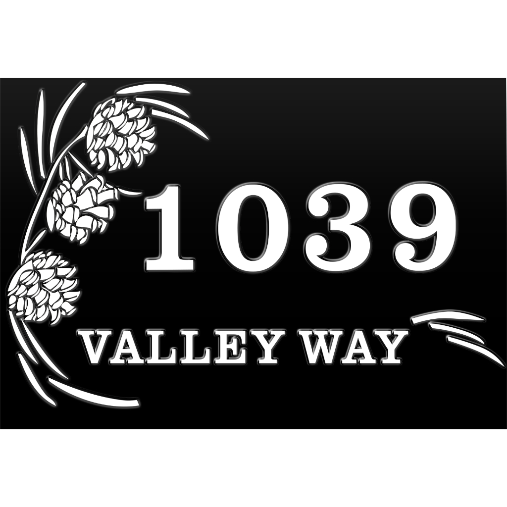 Acrylic House Number Customized Metal Aluminum House Number Making