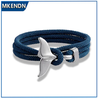 Gelang Tangan Lelaki Perempuan Bangle Sauh Men's Fashion Bracelet  Adjustable Rope Hook Anchor Bracelets For Men Women