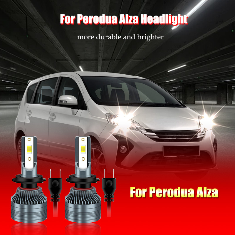 For Perodua Alza H7 Car LED Headlamp LED Headlight Bulb 2Pcs 6000K