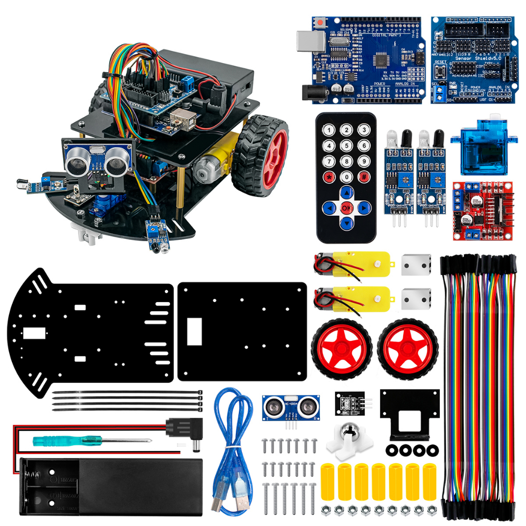 [Free Course] LAFVIN UNO R3 Project Smart Robot Car Kit for Arduino ...