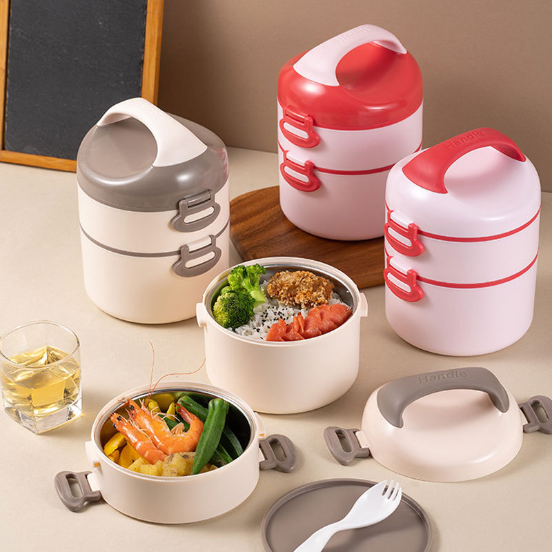 【Ready Stock】 304 stainless steel double-layer insulated lunch box ...