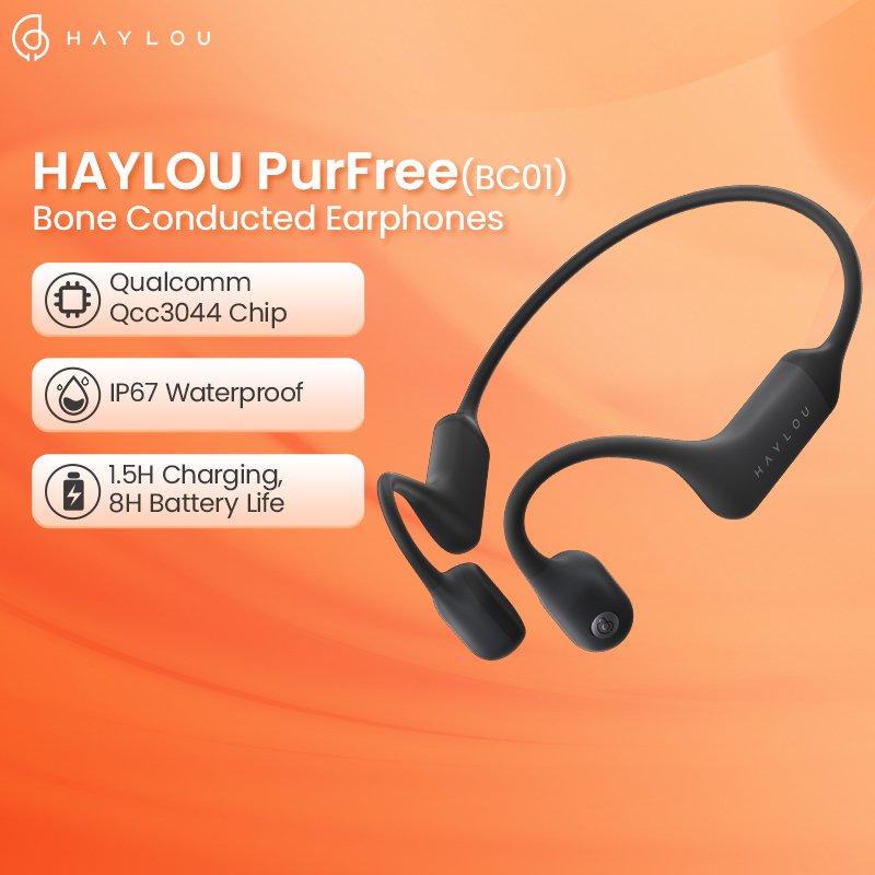 HAYLOU PurFree (BC01) Bone Conduction Headphones Qcc3044 V5.2 Bluetooth