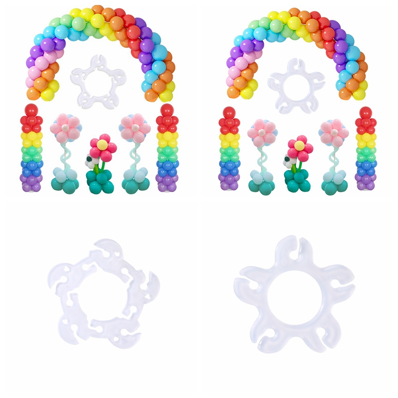 5pcs Balloon Star Clips Balloon Clip Set Balloon Rings Buckle Balloon