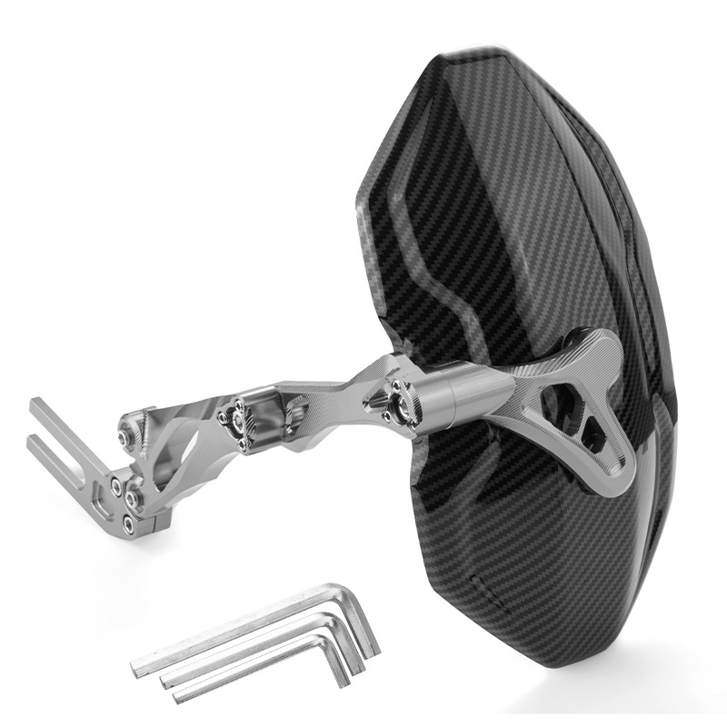 Universal Motorcycle CNC Rear Wheel Cover Rotated Rear Mudguard Splash