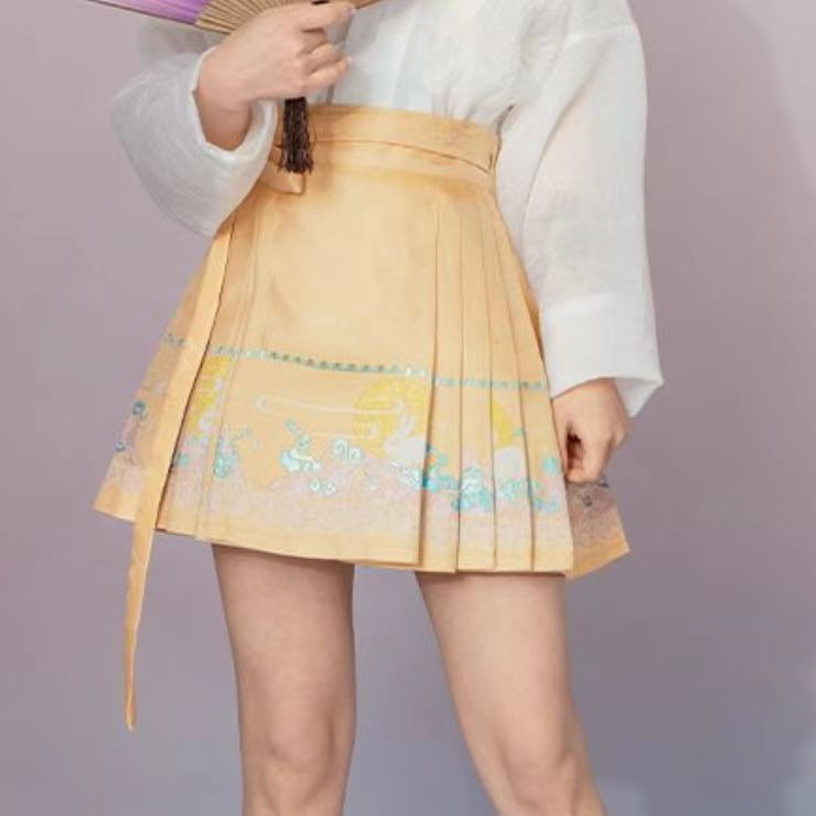 Chinoiserie style modified hanfu Mamianqun new Chinese skirt one-piece ...