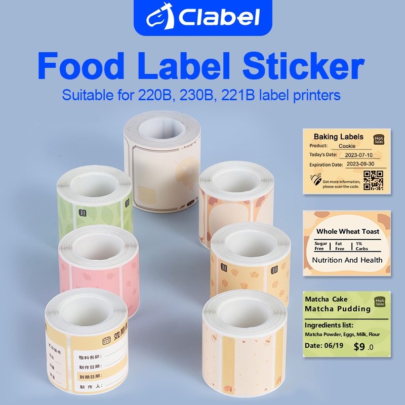 CLAEBL 220B/230B/221B Label Printer Thermal Paper Gourmet Labels Are