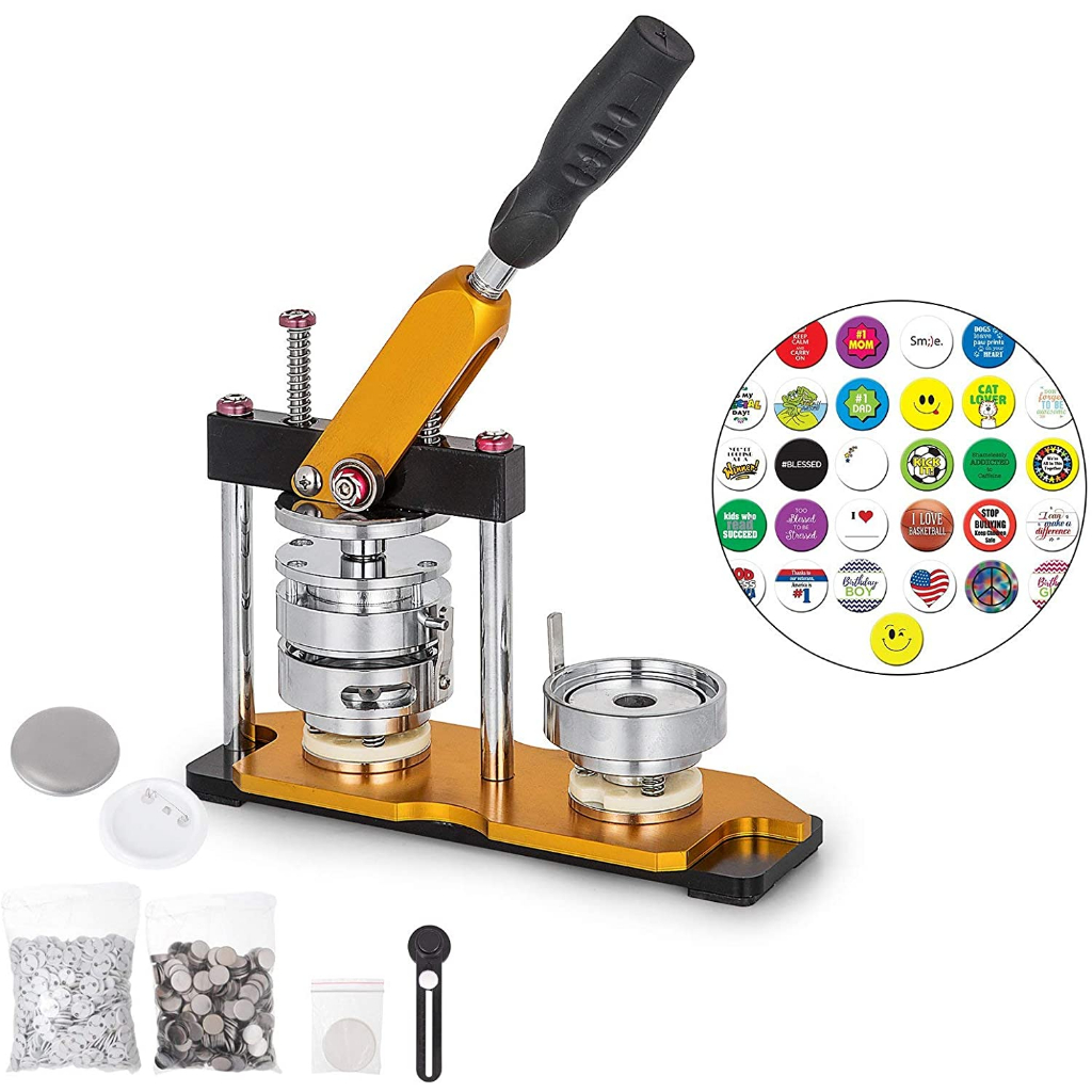 Rotation Button Badge Maker Button Badge Pin Punch Machine Rotate ...