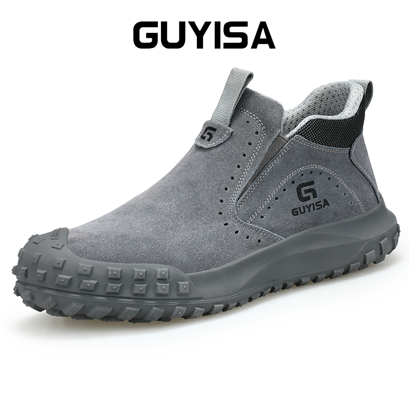 GUYISA safety shoes Welder men's shoes are fireproof, anti impact, anti