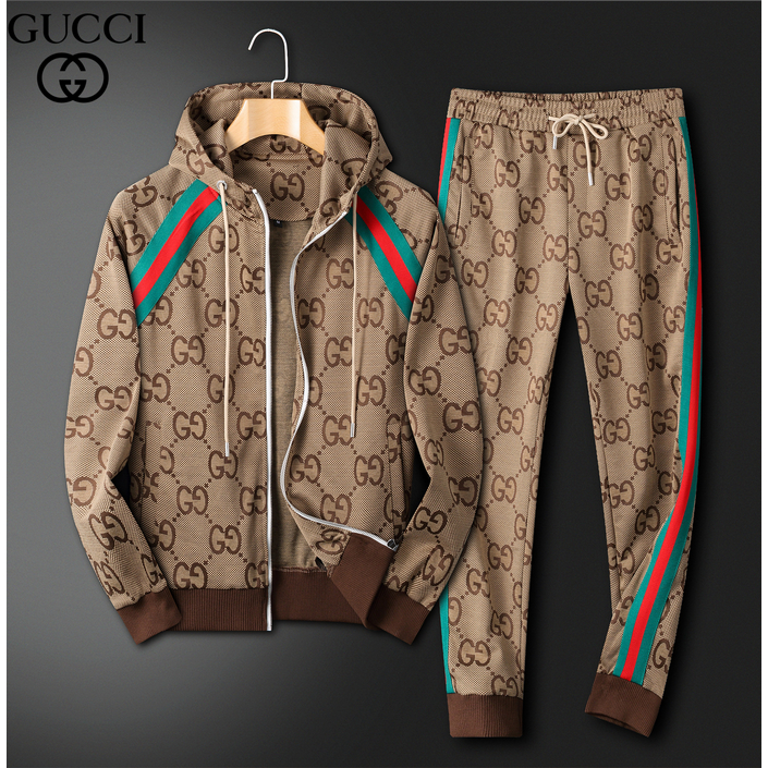NEW_GUCCI Men's two pieces set men's luxury tracksuits sport jacket ...