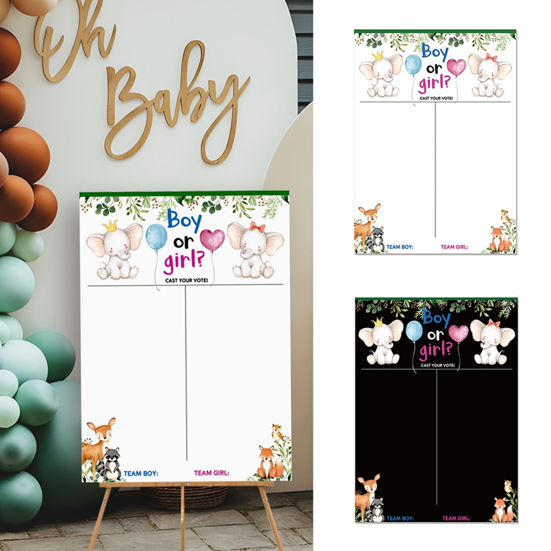 Creative Gender Reveal Cast Your Votes Game Teddy Bear Theme Gender ...