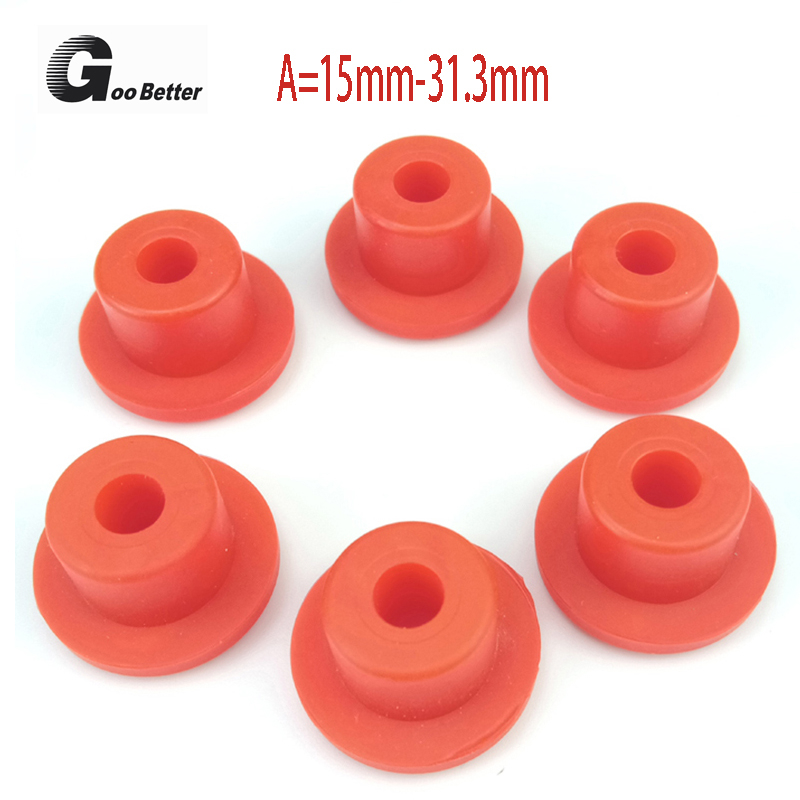 Red Silicone Hole Plug Round Hole Waterproof Plug Soft Rubber Cover Cap