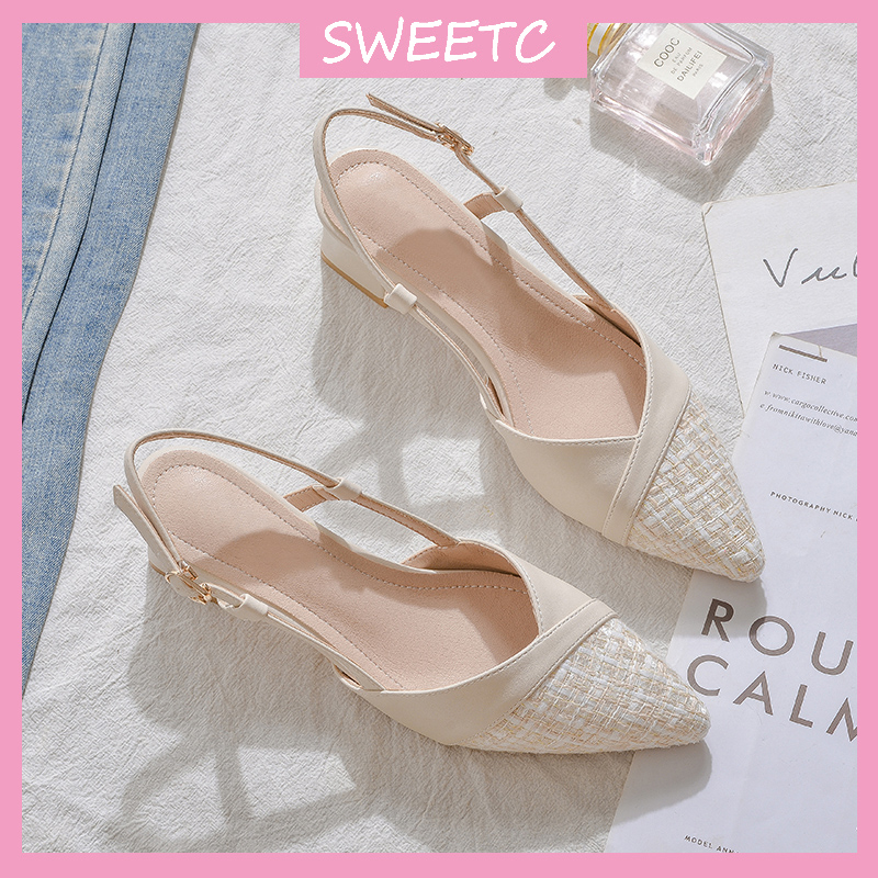 SWEETC Kasut raya perempuan Raya Heels 2024 kasut tinggi Women's ...