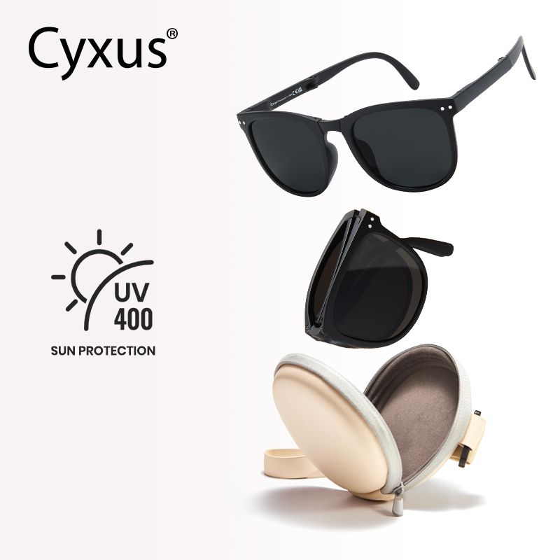 Cyxus Polarized Foldable Sunglasses for Women Men Folding Sun Glasses ...