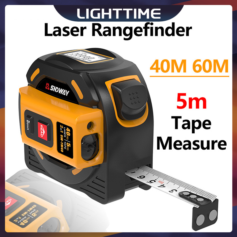 High Precision Laser Rangefinder LCD Display Digital Tape Measure 40M ...