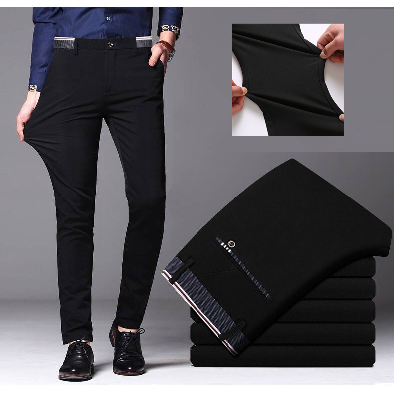 🔥Local Delivery🚚CEO Formal Pants Elastic Smart Men Business Trousers ...