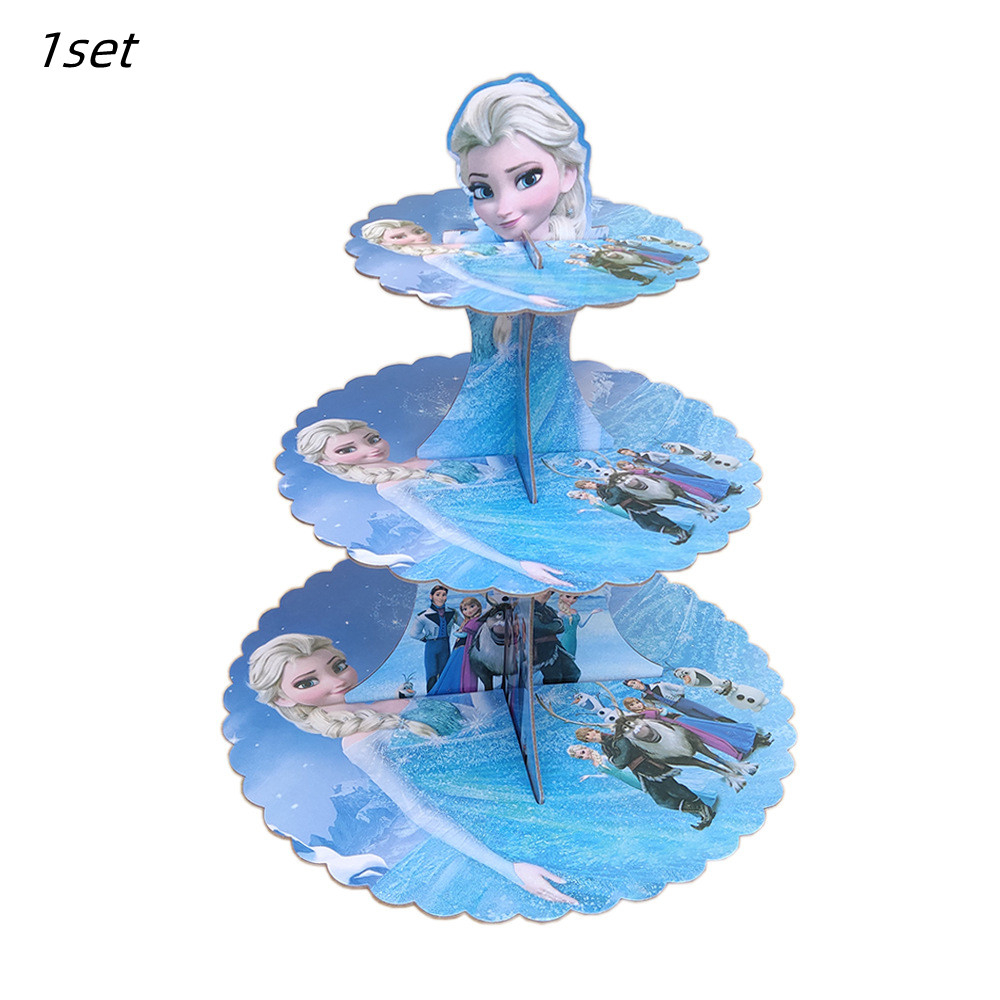 rozen Elsa Anna Princess Cupcake Stand 3 Tier Cake Stand for Frozen ...
