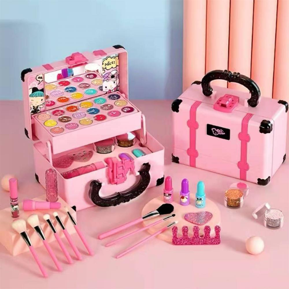 Kids Makeup Toys Kit For Girl Washable Cosmetics Toys Set Pretend