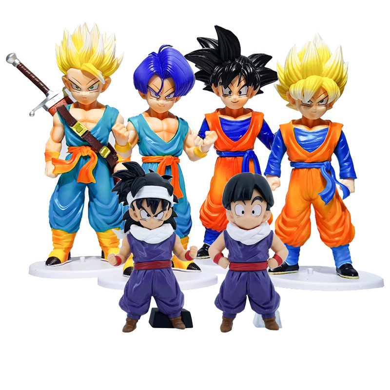 Dragon Ball Son Gohan Trunks Goten Anime Action Figures Super Saiyan 