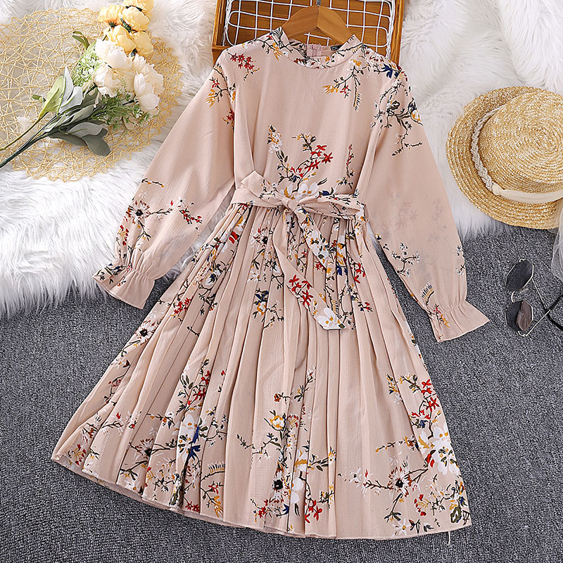 Girls long clearance chiffon dress